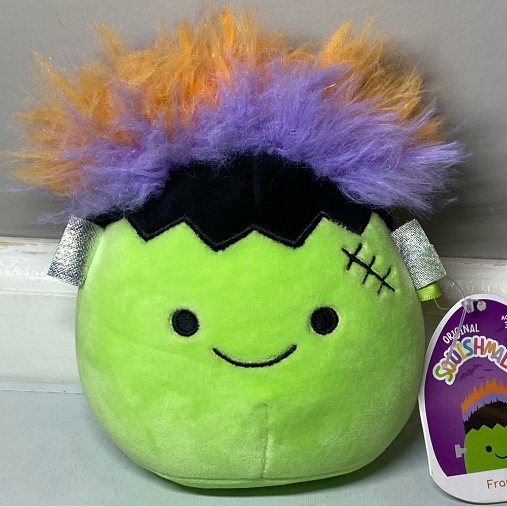 Squishmallow Len 8" Plush Frankenbear Halloween & Mini Frankie Frankenstein NWT - Picture 11 of 16
